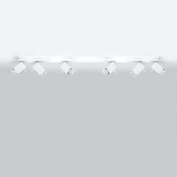 Plafon MERIDA 6L biały zdjęcie 2