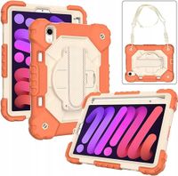 Etui do iPad Mini 6 8,3” z Podstawką i Paskiem na Ramię Pomarańczowe