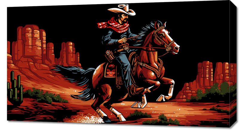 Obraz 90x50cm Galop przez Prerię zdjęcie 1