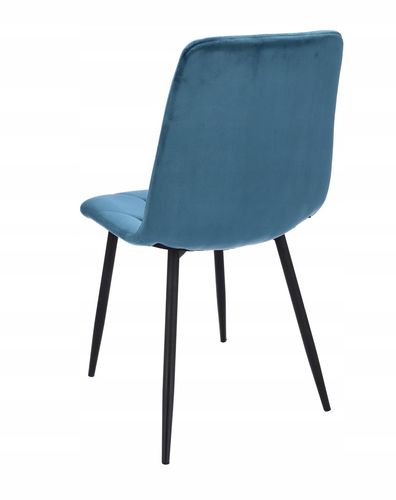 4 x krzesło tapicerowane pikowane welur nowoczesne na Arena.pl