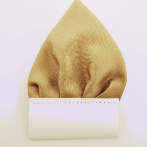 Miodowy brąz poszetka trójkątna "Wypustka" na Arena.pl