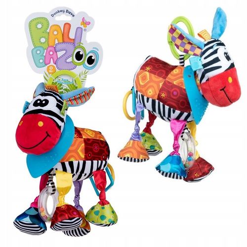 Zawieszka do wózka sensoryczna kontrastowa grzechotka Osioł Dave Dumel na Arena.pl