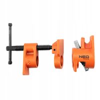 2X NEO ŚCISK RUROWY ŚRUBOWY STOLARSKI BEZKOŃCOWY 1/2'''' DO RUR 800 KG 45-4