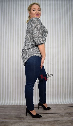 Bluzka Blue Shadow melanż PLUS SIZE na Arena.pl