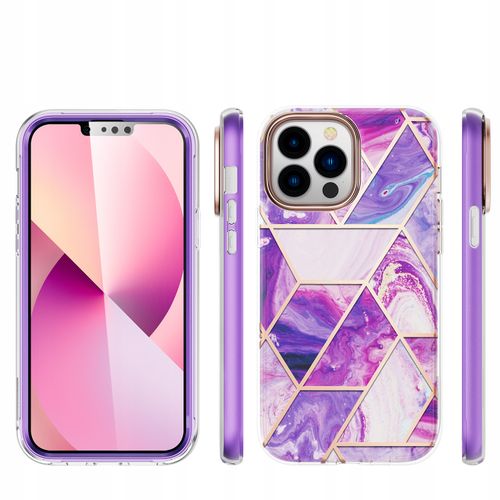 ETUI PRZÓD I TYŁ MARBLE 360° DO IPHONE 13 PRO MAX na Arena.pl
