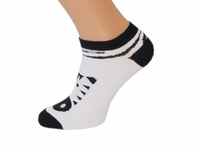 41-43 Kolorowe skarpety stopki biało-czarna ZEBRA produkt polski