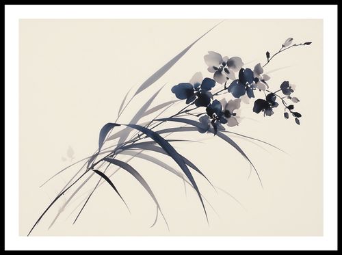 Plakat 70x50cm Orchidea w Sepii na Arena.pl