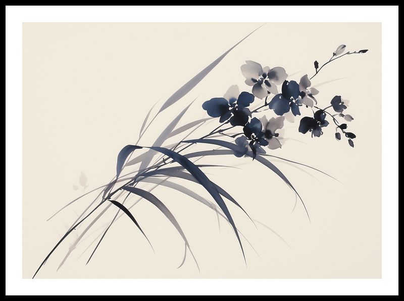 Plakat 70x50cm Orchidea w Sepii zdjęcie 3