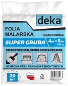 folia malarska super gruba bezbarwna 4*5m 700g - d-300-0220