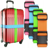 4x ZESTAW PASÓW BAGAŻOWYCH DO WALIZKI PASY BAGAZOWE ZABEZPIECZAJĄCE