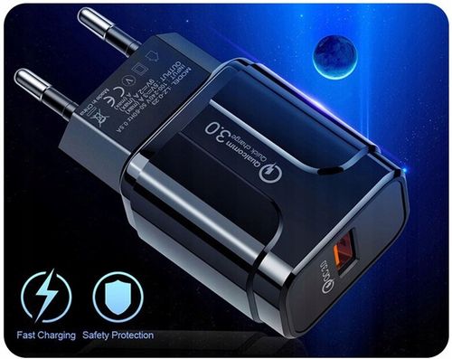 ŁADOWARKA SIECIOWA QC 3.0 KABEL LIGHTNING iPHONE na Arena.pl