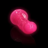 Slim Realistic Dildo With Suction Cup - Glow In The Dark - 6'' / 15,5 Cm