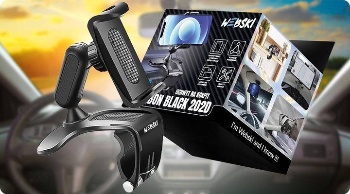 UCHWYT DO SAMOCHODU NA TELEFON KOKPIT DESKĘ KLIPS zdjęcie 4