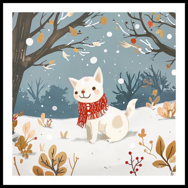 Plakat 80x80cm Śnieżny Kompan zdjęcie 3