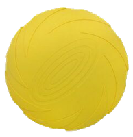 Zabawka dla psa gumowe frisbee o zapachu wanilii żółte 22cm UNIQ PETS
