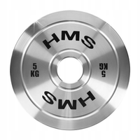 Talerz Olimpijski Obciążenie Na Gryf Sztangę Do Ćwiczeń Treningu HMS 5 kg