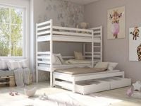 ŁÓŻKO PIĘTROWE TOMI 80X200 3- osobowe