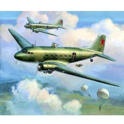 Zvezda Li-2 Soviet Transport Plane na Arena.pl