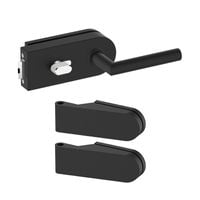 ZESTAW OKUĆ DO DRZWI SZKLANYCH BLOKADA WC PRAWY