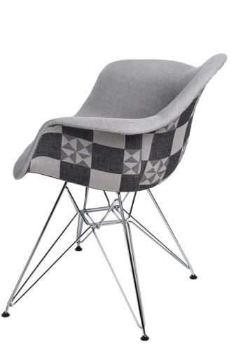 Krzesło p018 dar pattern szare/patchwork na Arena.pl