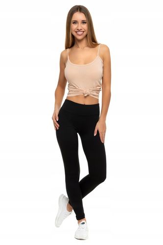 Moraj Legginsy Damskie z Wysokim Stanem Mocno Kryjące efekt Peach Touch na Arena.pl