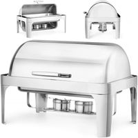 Podgrzewacz do potraw na pastę RollTop GN1/1 65mm stalowy - Hendi 470305