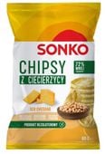 Sonko Chipsy z ciecierzycy ser cheddar 60 g