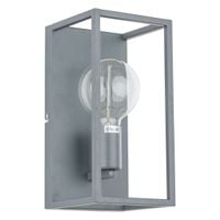 Kinkiet LAMPA ścienna SIGALO MB-BR4366-W1 GR Italux industrialna OPRAWA prostokątna klatka przyścienna loft szara