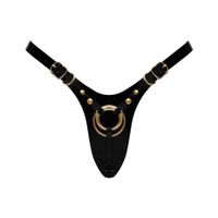 Leatherette Harness Fabulous - One Size - Black Glossy