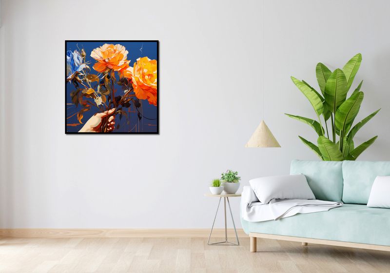 Plakat 80x80cm Żywy Uścisk zdjęcie 4