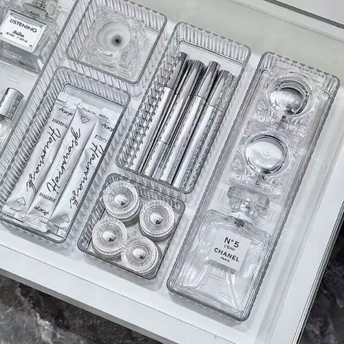 ORGANIZER NA KOSMETYKI WKŁAD DO SZUFLADY POJEMNIK TACKA PERFUMY MODUŁOWY 7 na Arena.pl