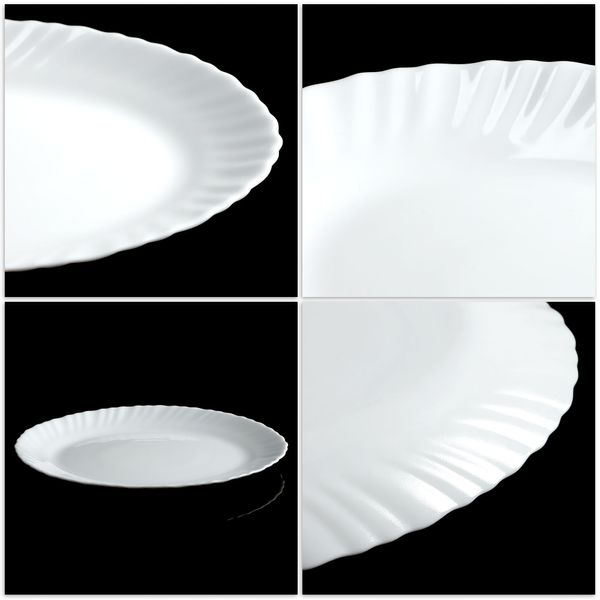 PÓŁMISEK TALERZ DO MIĘS WĘDLIN SZKŁO HARTOWANE zdjęcie 2