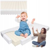 Materac 120x60 HR TWARDY Fizjomax Wysokoelastyczny do Łóżeczka 60x120 H2 H3