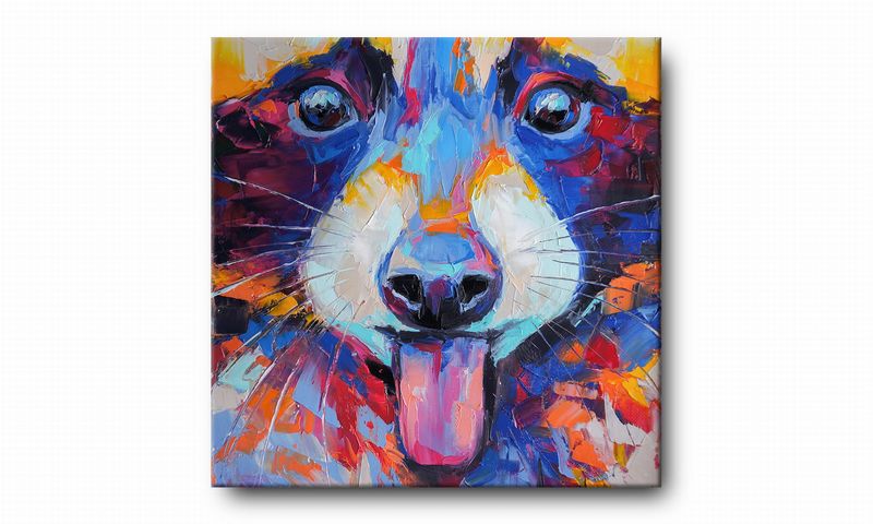 OBRAZ NA PŁÓTNIE 099 Szop 30x30cm zdjęcie 2