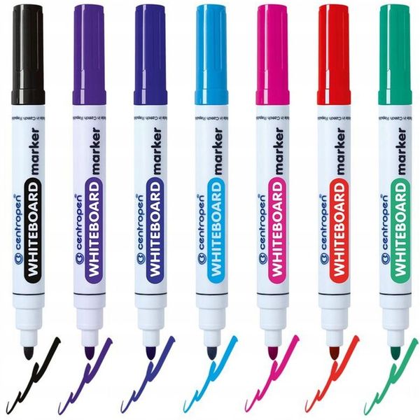 Markery pisaki do tablicy suchościeralnej 8 kol zdjęcie 2
