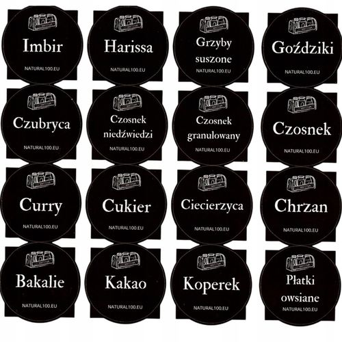 Pojemniki na przyprawy 24 szt 120ml organizer słoiczki słoiki na Arena.pl