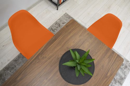 Krzesło OSAKA pomarańcz / nogi czarne x 2 na Arena.pl