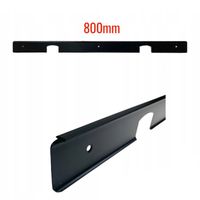 LISTWA KĄTOWA DO BLATU 38mm 800mm CZARNA , CZARNY