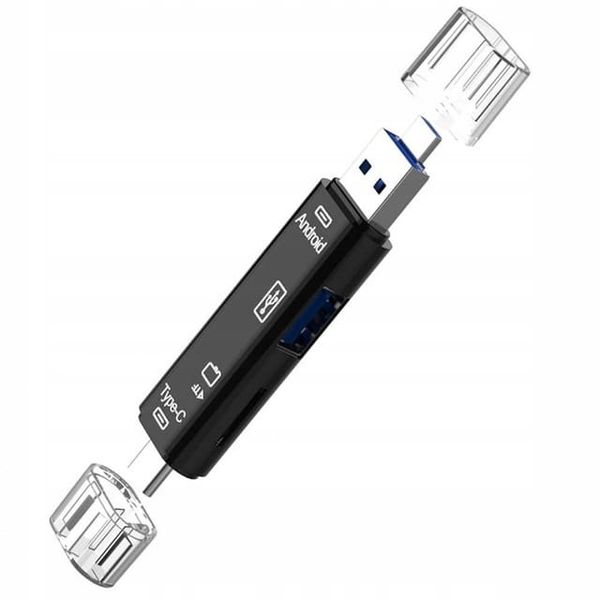 Czytnik kart microSD gniazdo USB type C / micro USB / USB 2.0 zdjęcie 3