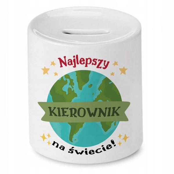 Dla Kierownika Skarbonka Na Urodziny Na Prezent Z Nadrukiem Ze Zdjęciem zdjęcie 1