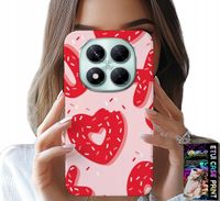 ETUI DO XIAOMI NOTE 14 PRO+ 5G - KOBIECE, MODNE WZORY XOXO SERCE + SZKŁO