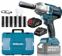 KLUCZ UDAROWY AKUMULATOROWY ZESTAW 1/2'' 800Nm 21V +NASADKI