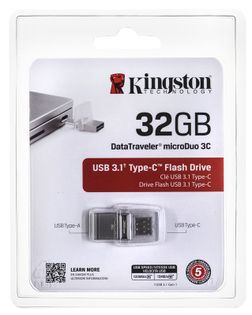 Pendrive Kingston 32GB USB C 3.0 DTDUO3C / 32GB