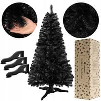 CHOINKA SZTUCZNA JODŁA CZARNA GĘSTA 180 cm STOJAK ŚWIERK SOSNA GĘSTA ŻYWA