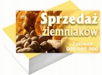 Wizytówki firmowe Foliowane 1000szt wiele wzorów SPRZEDAŻ ZIEMNIAKÓW