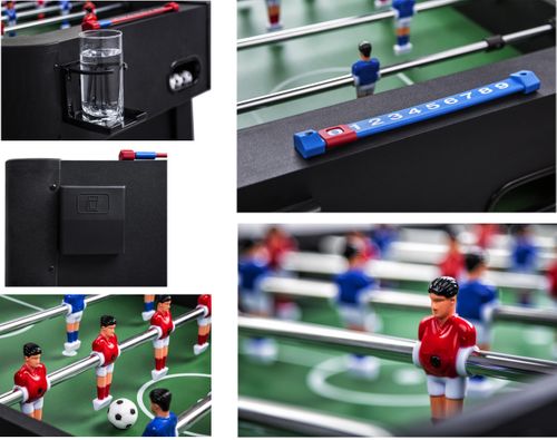 DUŻY SOLIDNY STÓŁ DO GRY PIŁKARZYKI CZARNE na Arena.pl