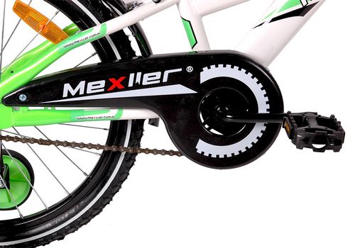 Rower 20 MEXLLER BMX biał/seled. + koszyk na Arena.pl