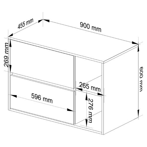 SZAFKA ŁAZIENKOWA POD UMYWALKĘ VAMI W90 2SZ 2P PK DĄB ARTISAN / KASZMIR na Arena.pl