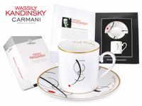 Kpl. Filiżanka ze spodkiem - Wassily Kandinsky. Free curve to the point...