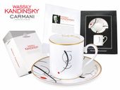 Kpl. Filiżanka ze spodkiem - Wassily Kandinsky. Free curve to the point...